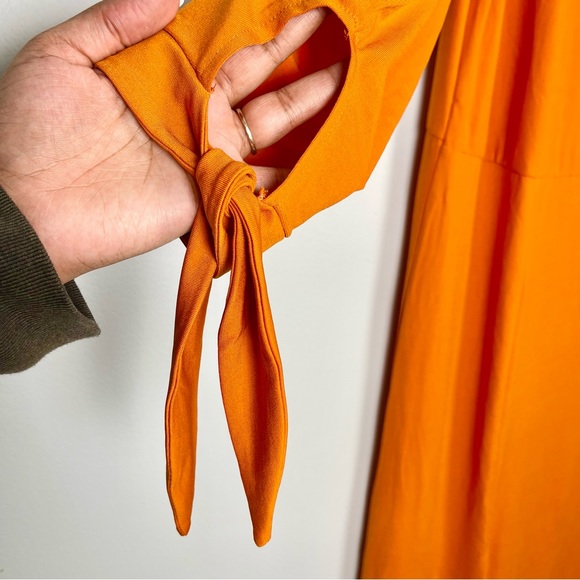 Eloquii Orange Midi Dress - Picture 9 of 11